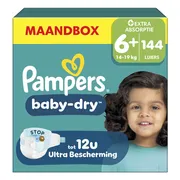 Pampers Baby Dry Luiers Maat 6+ (14-19 kg) 144 stuks