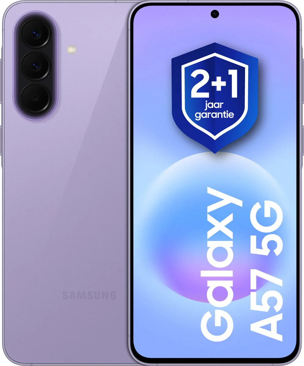 Samsung Galaxy A57 5G - Smartphone - 256GB - Awesome Lilac + 1 jaar extra garantie