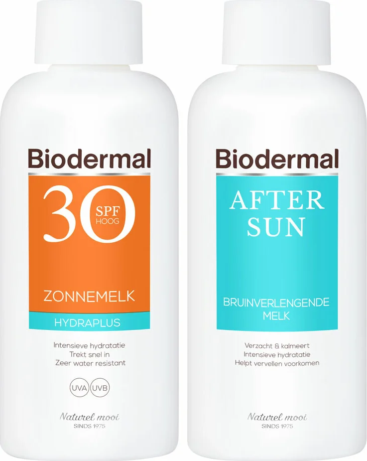 Biodermal SPF30 Zonnebescherming & Verzorging Pakket