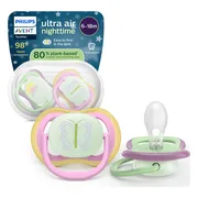 Avent Ultra Air Fopspeen Nacht Vogel 6-18M 2ST