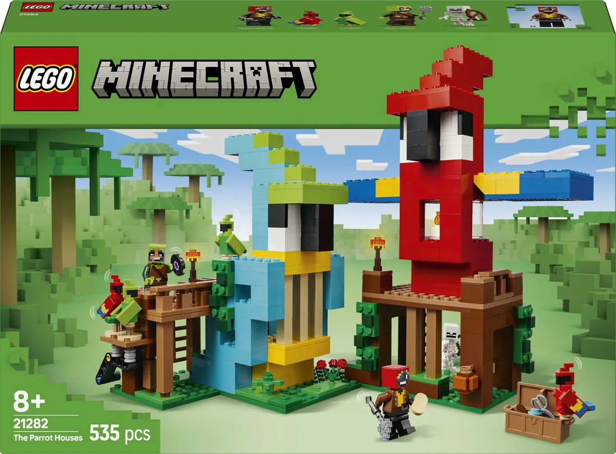 LEGO Minecraft De papegaaienhuizen 21282