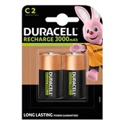 2x Duracell Oplaadbare Batterijen Ultra C 2 stuks