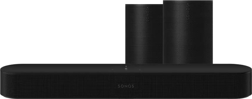 Sonos Beam Gen2 Zwart + Era 100 SL Duopack Zwart