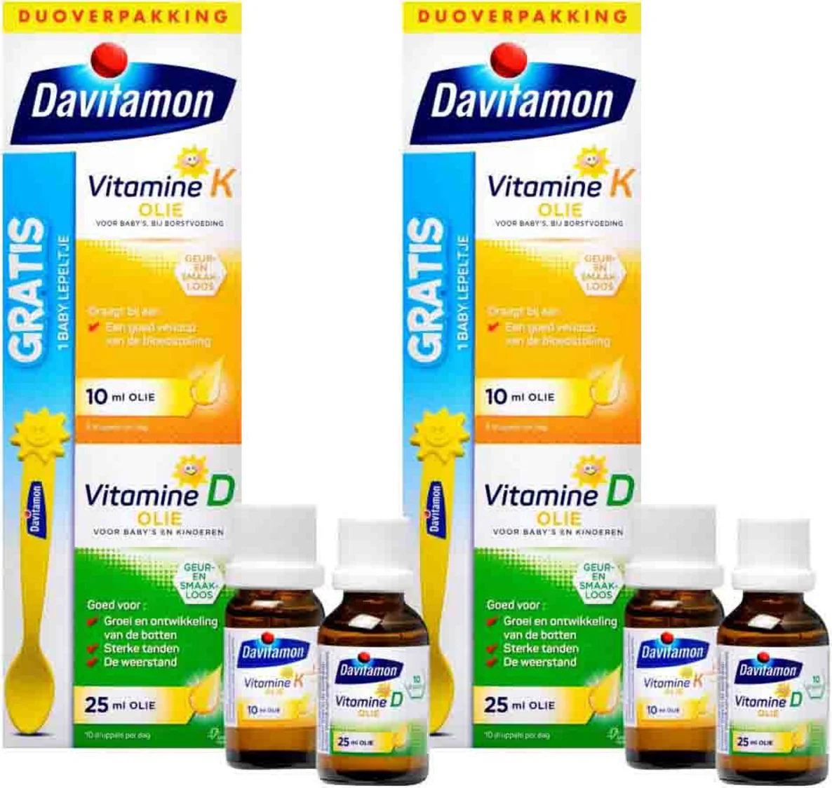 2x Davitamon Baby 1ste Vitamines 35 ml