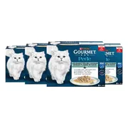 4x Gourmet Kattenvoer Nat Perle Ocean Flakes in Saus 12x85 gr