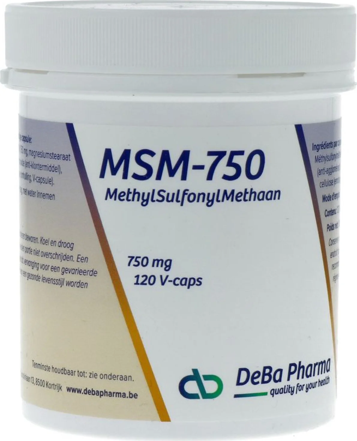 DeBa Pharma MSM-750 Capsules 120VCP