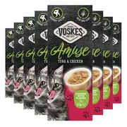 8x Voskes Kattensnack Mousse Tonijn&Kip 7x30 gr