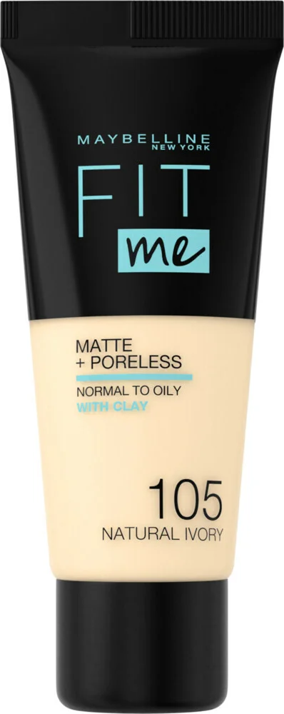 2x Maybelline Fit Me Matte + Poreless Foundation 105 Natural Ivory