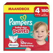 Pampers Baby Dry Luierbroekjes Maat 4 (9-15 kg) 180 stuks