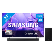 Samsung 50" Crystal UHD U8070F (2025) + Samsung HW-B66CF Zwart