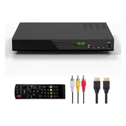 Dvd Speler Met HDMI - Geschikt Voor Divx Ultra, Mpeg1, Mpeg2, Mpeg4 - Full Hd - Regiovrij - Inclusief HDMI En Afstandsbediening - Dvd En Cd Speler - Usb - Inclusief Afstandsbediening - Dvd Films