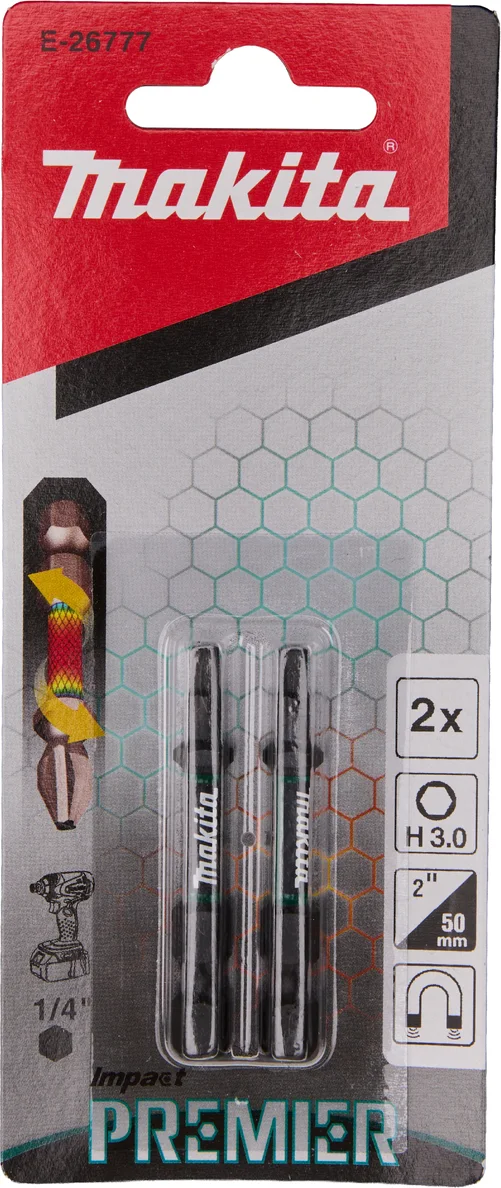 Makita E-26777 Impact Premier Slagschroefbit H3 x 50 mm 2 stuks