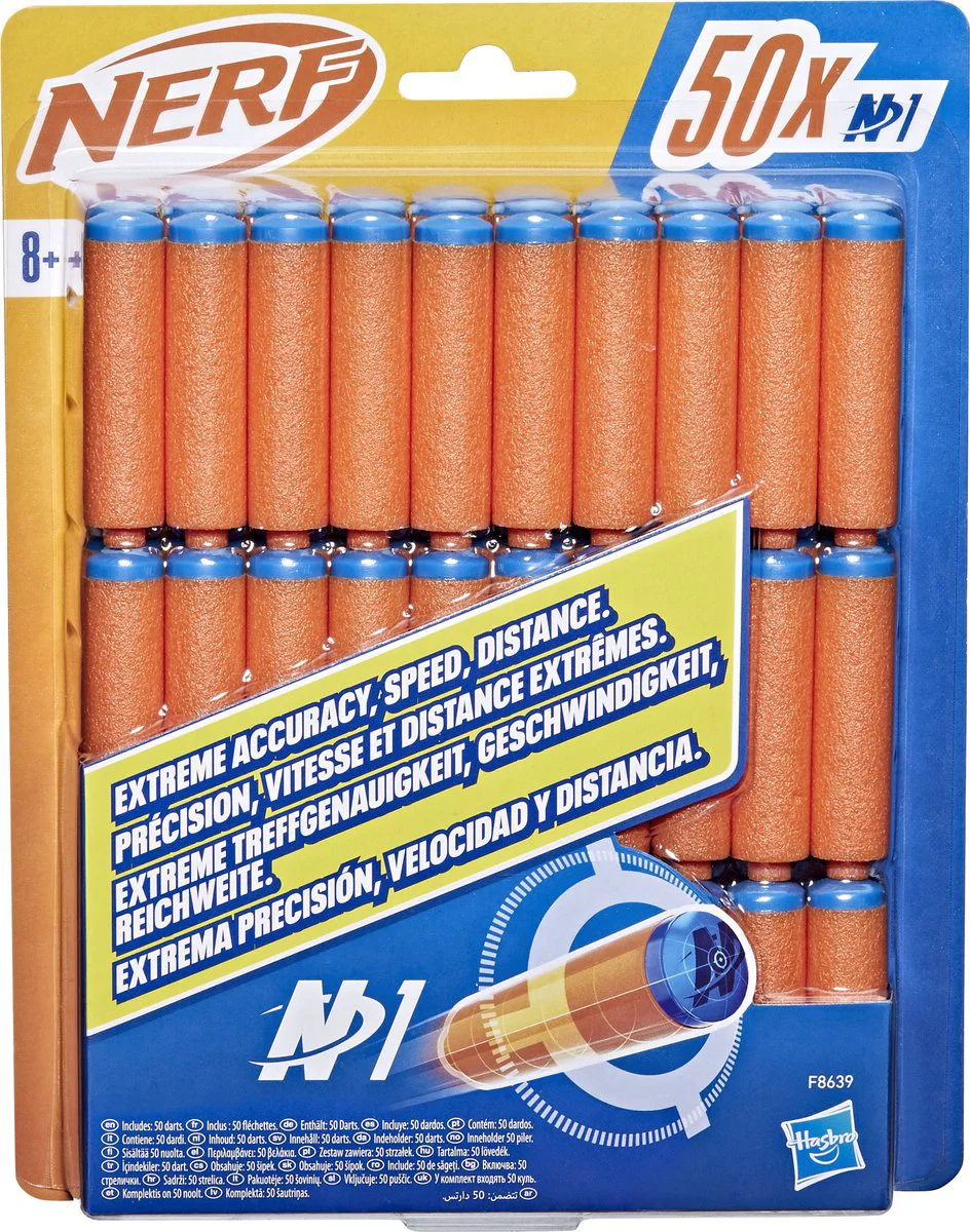NERF N Series N1 Refill pack - met 50 Officiële Nerf N1 Darts - Nerf N1 Pijltjes