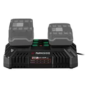 PARKSIDE Dubbele acculader 20 V - 4,5 A