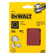 DeWALT DT3032 P80 Schuurpapier 1/4 Velcro VE=25