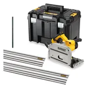 DeWALT DWS520KT Invalzaag incl. 2x Geleiderails en koppelstrip