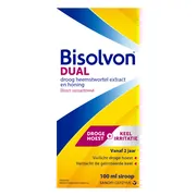 Bisolvon Dual Droge Hoest + Keelirritatie Siroop 100ML