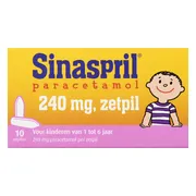 Sinaspril Paracetamol 240mg Zetpillen 10ST