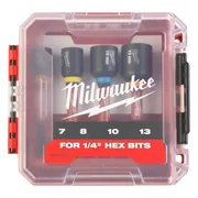 Milwaukee SHOCKWAVE™ Impact Duty Magnetische Moeraandraaierset Ø 7-13mm Gen II - 4-delig - 4932492445