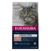 4x Eukanuba Kattenvoer Droog Senior Graanvrij Zalm 2 kg