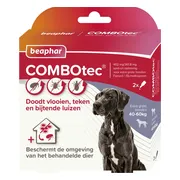 Beaphar Combotec Anti Teken- en Vlooiendruppels Hond 40-60 kg 2 pipetten