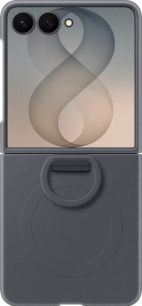 Samsung Galaxy Z Flip 8 Siliconen Back Cover met Magneet Zwart