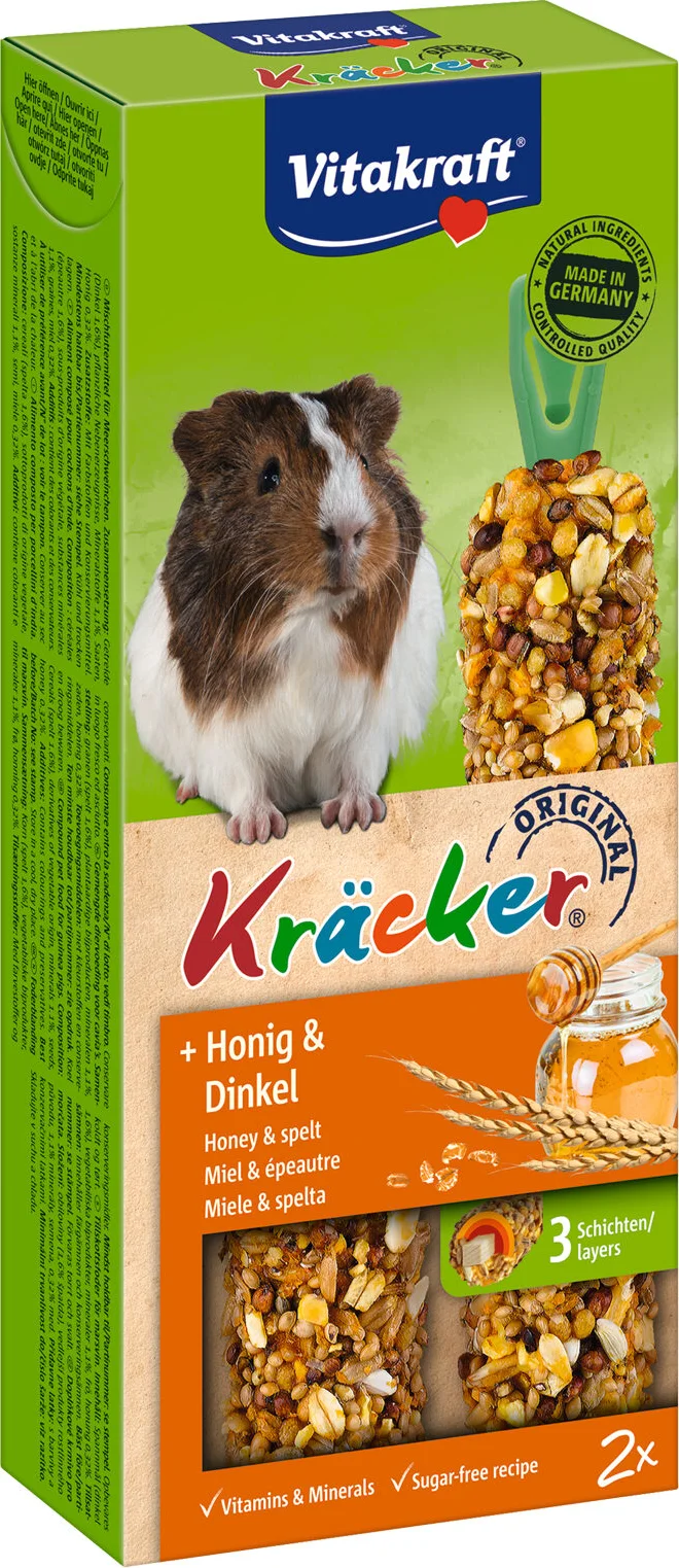 Vitakraft Konijn Kracker Honing - Spelt 2 stuks