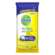 Dettol Power & Fresh Multi-Reinigingsdoekjes Citrus Maxi 110ST