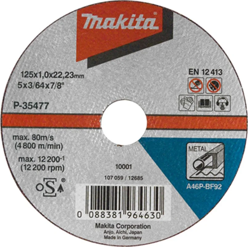 Makita B-64696-5 Doorslijpschijf 355x2,5x25,4mm staal