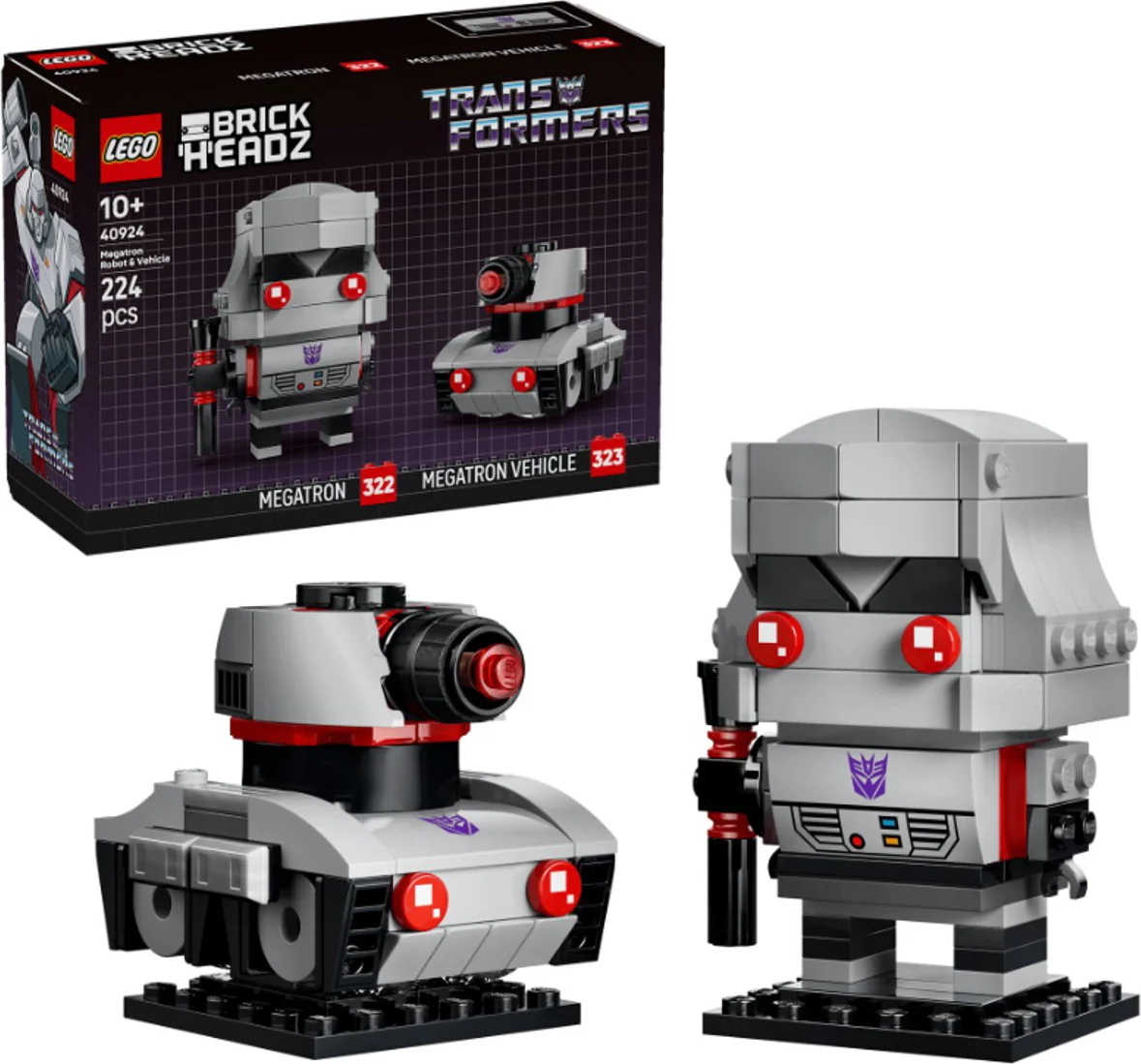 LEGO BrickHeadz Megatron robot en voertuig 40924