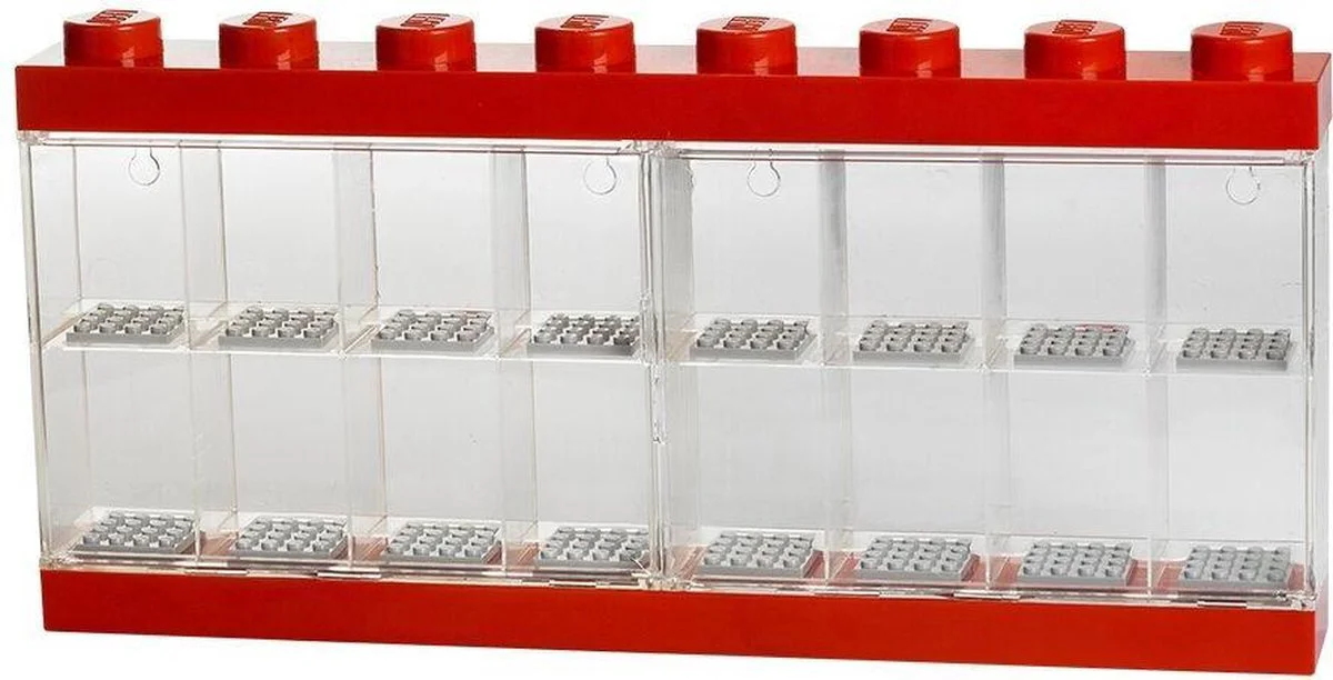LEGO Displaydoos voor 16 minifiguren - rood