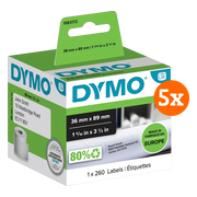 DYMO LabelWriter Adres Etiket 36x89mm 5-pack