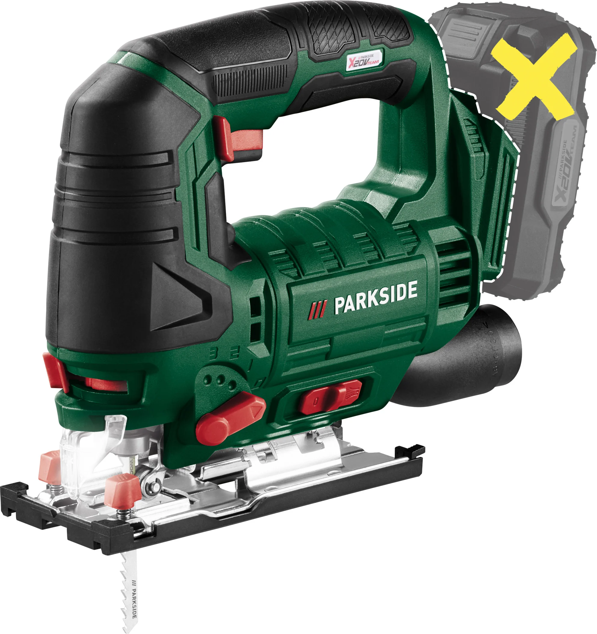 PARKSIDE Accu-decoupeerzaag 20 V zonder accu en lader