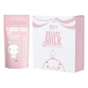 QEY Moedermelk Bewaarzakjes Roze 120 stuks