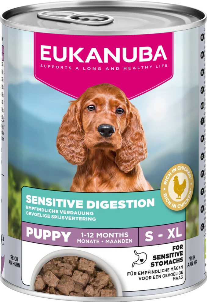 6x Eukanuba Special Care Hond Nat Puppy Sensitive Digestion 400 gr