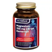 All Natural Magnesium Citraat 400 mg Tabletten 60TB
