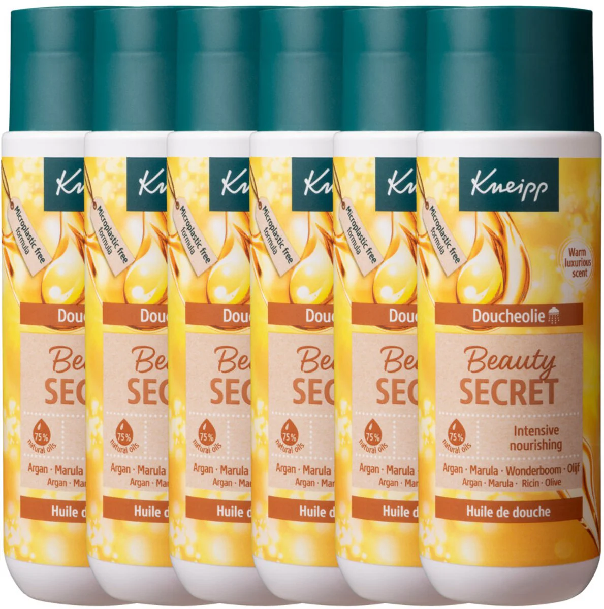 6x Kneipp Doucheolie Beauty Secret 200 ml