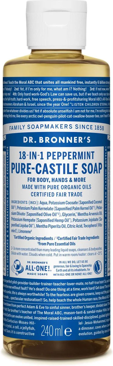 Dr. Bronner Magical Soap Pepermunt 237ml 240ML