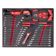 Milwaukee TOOLGUARD™ Foam inlay steeksleutel, verlichting, snij- en meetgereedschapsset 36-delig - 4932500759