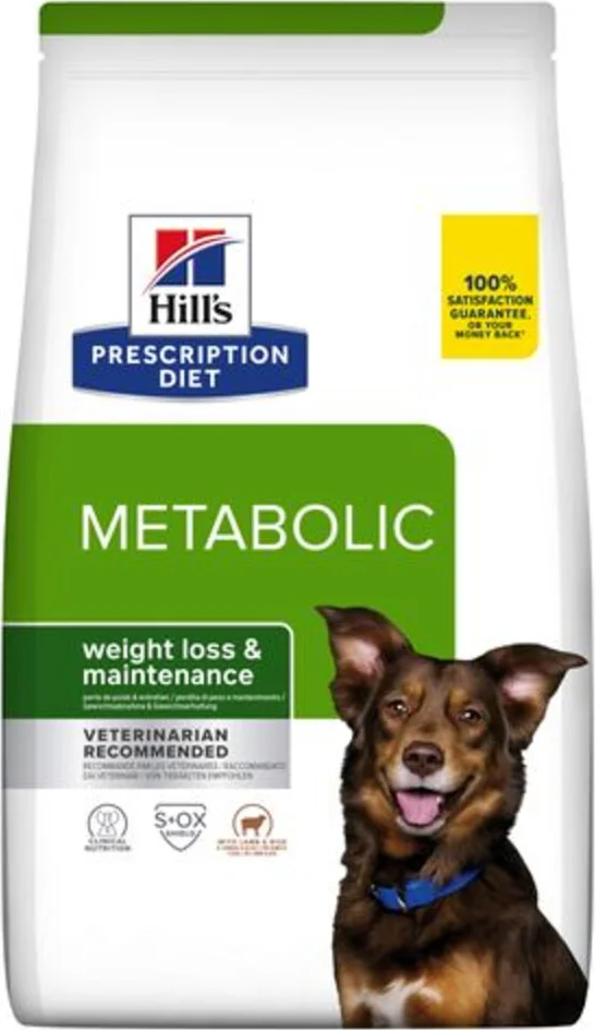 Hill's Prescription Diet Metabolic Weight Management Hondenvoer Droog Lam & Rijst 12 kg