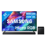 Samsung Micro RGB 55" R85H (2026) + Samsung HW-QS700F (2025)