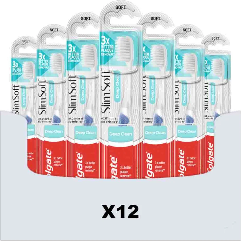 12x Colgate Tandenborstel SlimSoft