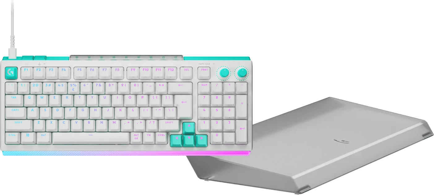 Logitech G512 X 98 Gaming Toetsenbord Qwerty Wit + Polssteun