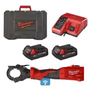 Milwaukee M18 ONEHCCT60-202C FORCE LOGIC™ Accu kabelkrimptang 60 kN 18V 2.0Ah in koffer - 4933479684