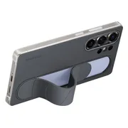 Samsung S25 Ultra Standing Grip Back Cover Zwart