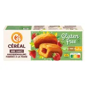Cereal Mini Cakes Met Aardbeienvulling 210GR