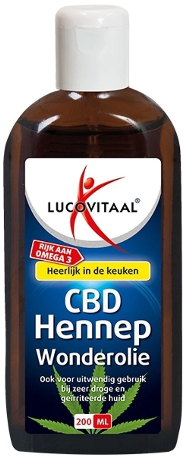 Lucovitaal Hennep CBD Huidwonder olie 200ML