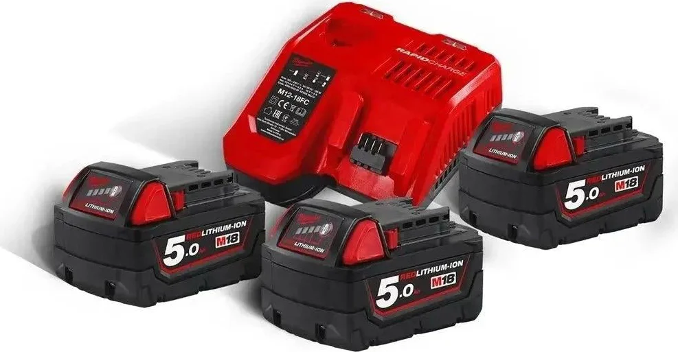 Milwaukee M18 NRG-503 Accu Starterset 18V 3x 5.0Ah - 4933451423