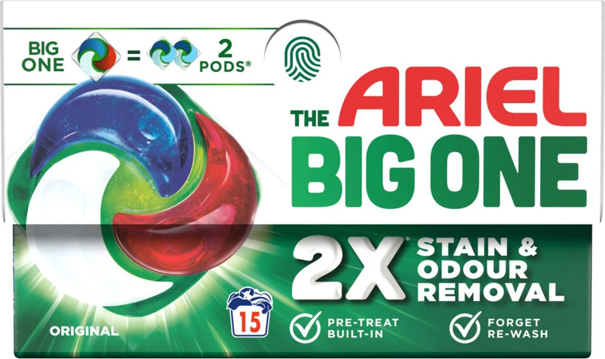 Ariel 3in1 Wasmiddel Pods The Big One Original 15 stuks