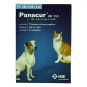 Panacur Ontworming Tabletten Hond - Kat 250 mg 10 tabletten